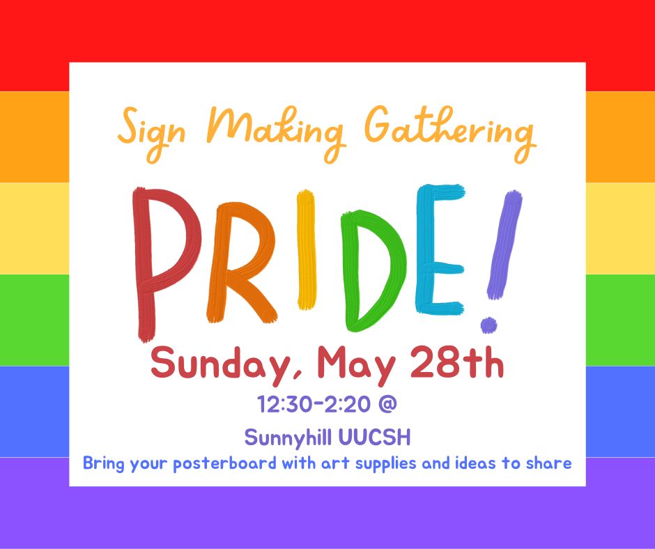Pride Sign Making Event