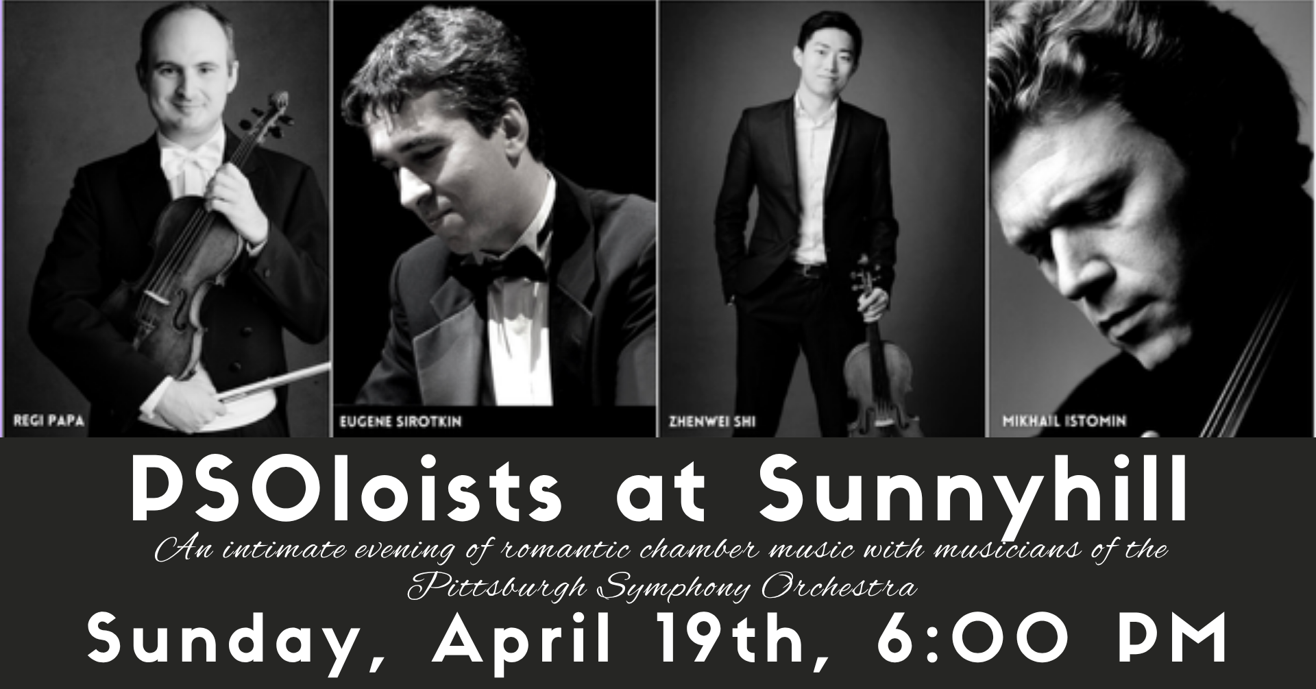 PSOloists- An intimate evening of Romantic chamber music with musicians of the Pittsburgh Symphony Orchestra